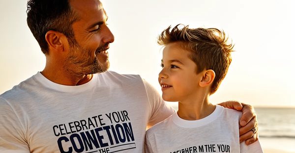 Célébrez votre lien avec le tee-shirt père fils personnalisé